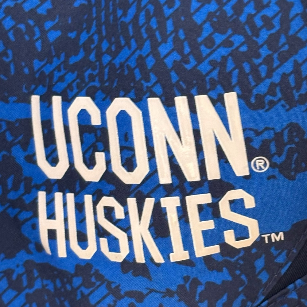Womens Nike Size Large Dri Fit UCONN Huskies Blue/Black Polyester Running Shorts - Picture 5 of 9